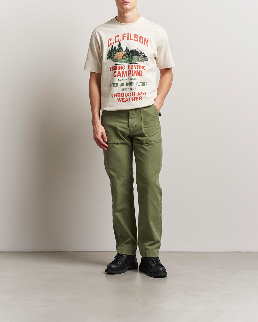 Herren | Hosen | Filson | Field Supply Pants Washed Green
