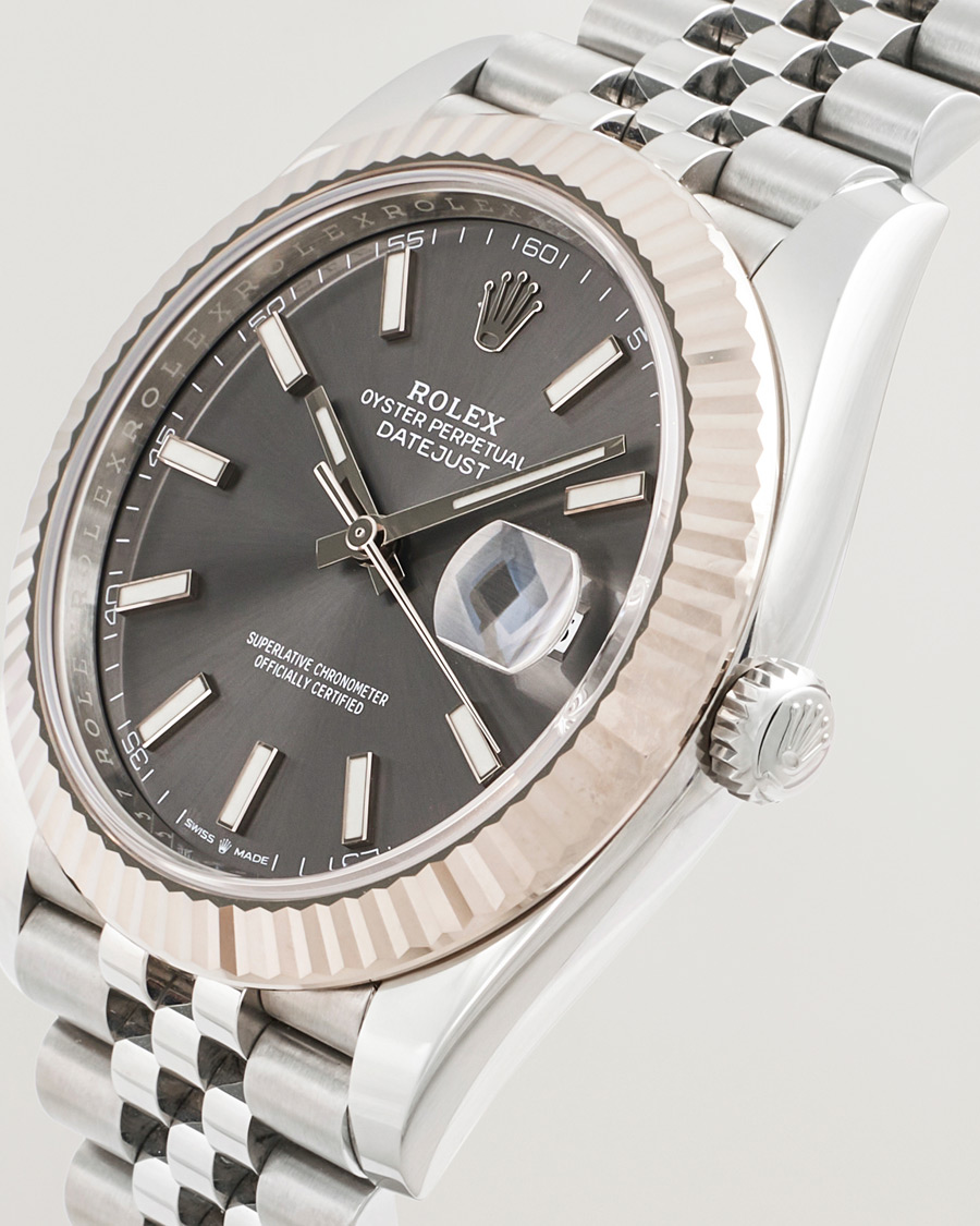 Herren | Rolex Pre-Owned Datejust 41 Rhodium | Rolex Pre-Owned | Datejust 41 Rhodium