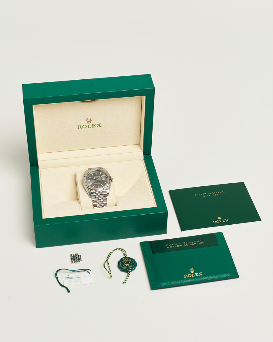 Herren | Rolex Pre-Owned Datejust 41 Rhodium | Rolex Pre-Owned | Datejust 41 Rhodium