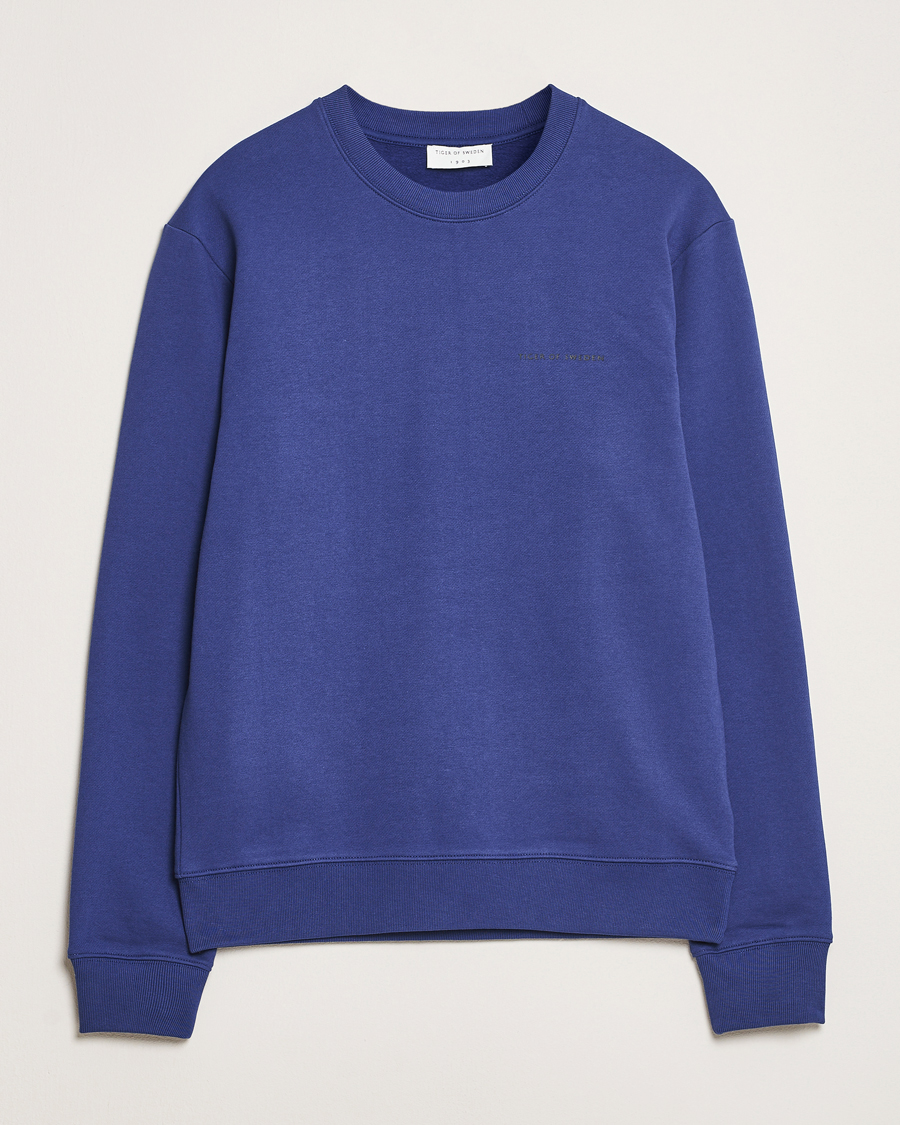 Herren | Pullover | Tiger of Sweden | Emerson Crew Neck Sweatshirt Pansy Blue