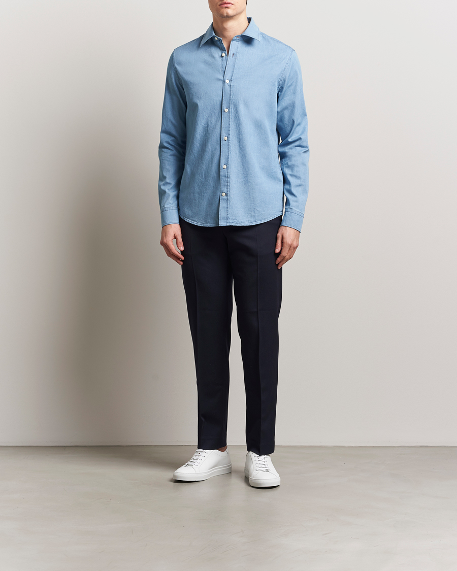 Herren | Hemden | Tiger of Sweden | Lowan Denim Shirt Blue