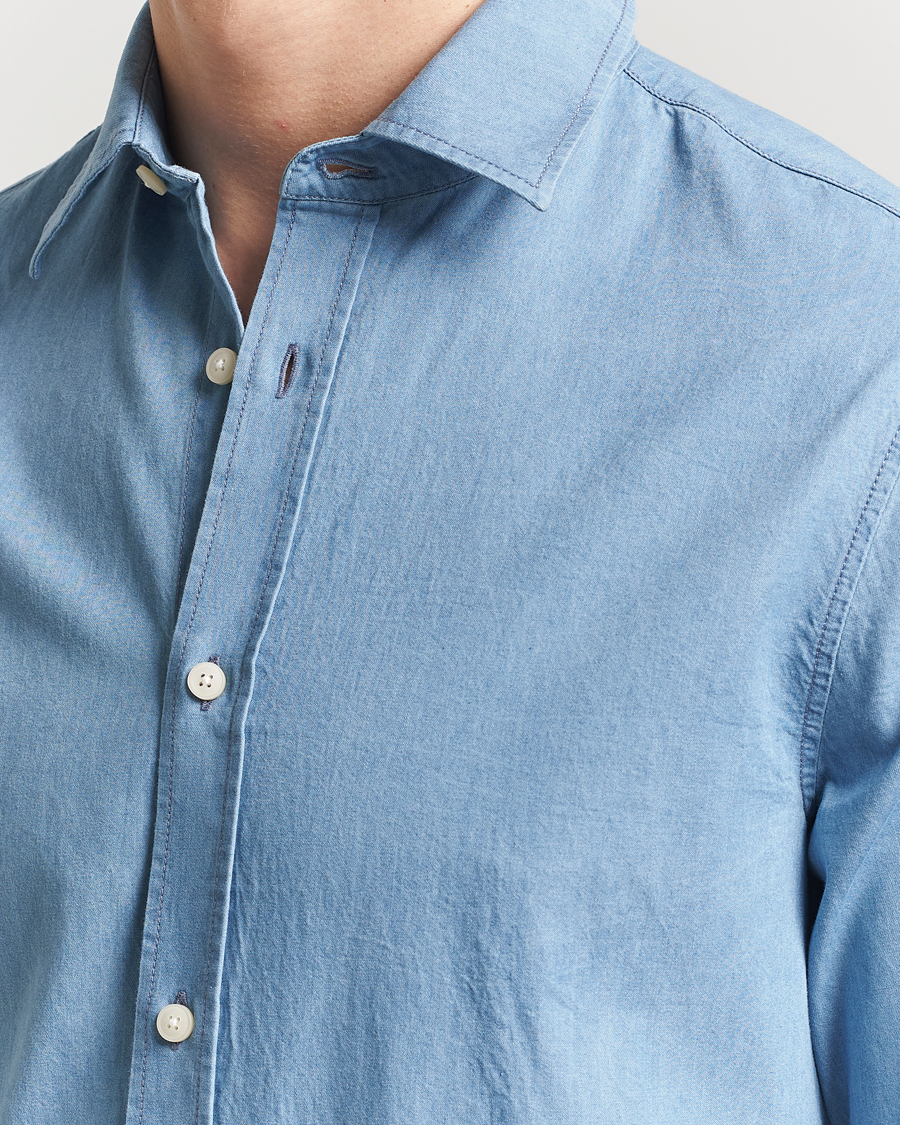 Herren | Hemden | Tiger of Sweden | Lowan Denim Shirt Blue