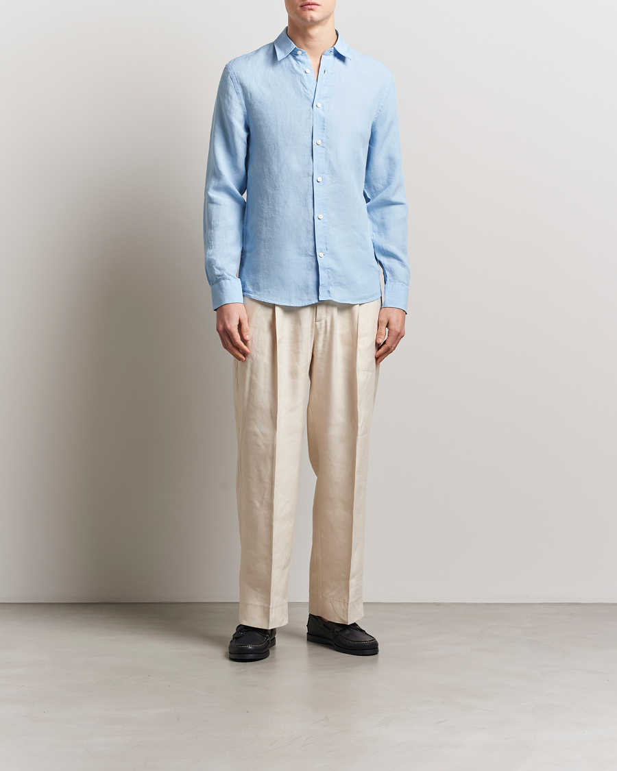 Herren | Hemden | Tiger of Sweden | Spenser Linen Shirt Summer Sky