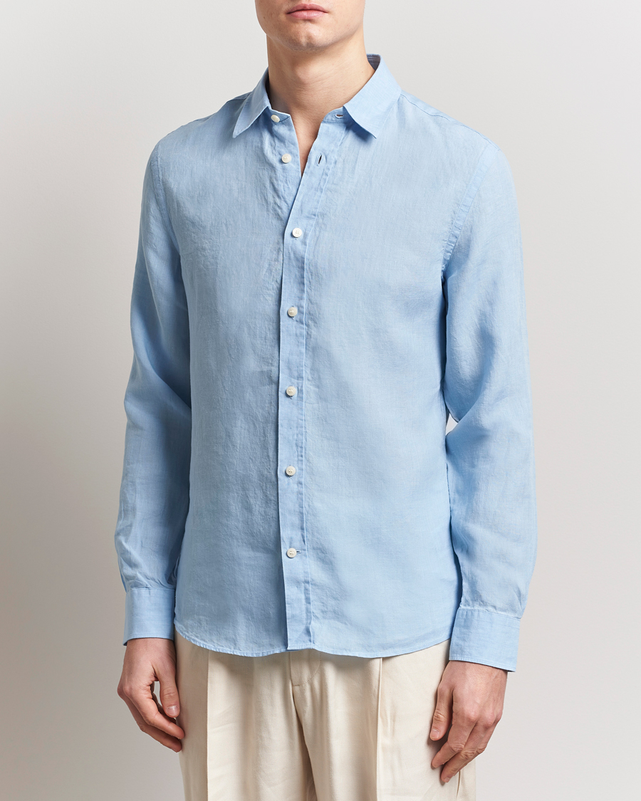 Herren | Hemden | Tiger of Sweden | Spenser Linen Shirt Summer Sky