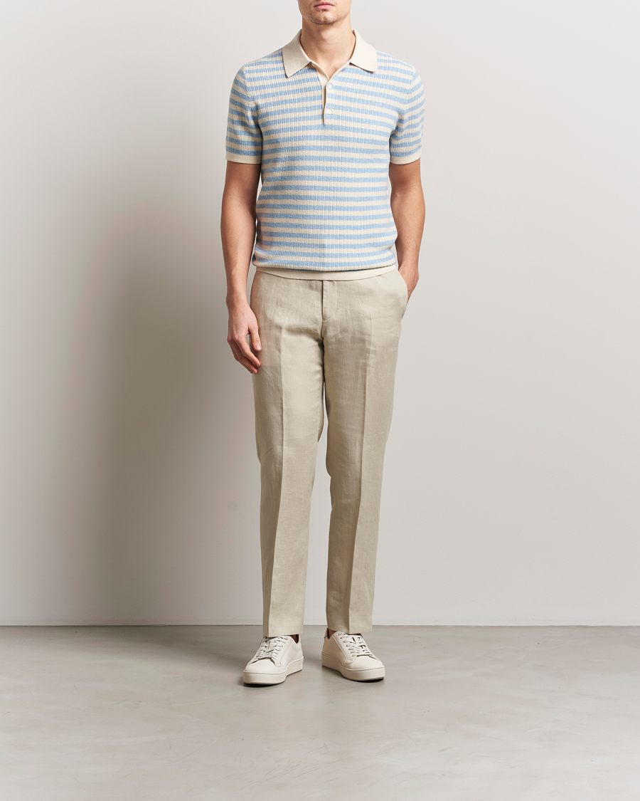 Herren | Hosen | Tiger of Sweden | Tannen Linen Drawstring Trousers Cream Sand