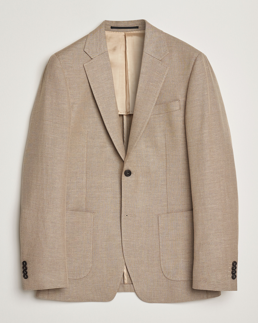 Herren | Sakkos | Tiger of Sweden | Justin Linen/Cotton Structured Blazer Practical Beige