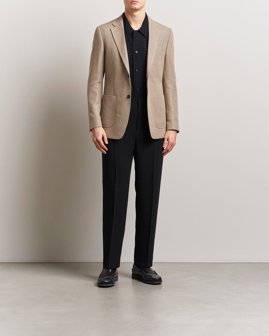 Herren | Sakkos | Tiger of Sweden | Justin Linen/Cotton Structured Blazer Practical Beige