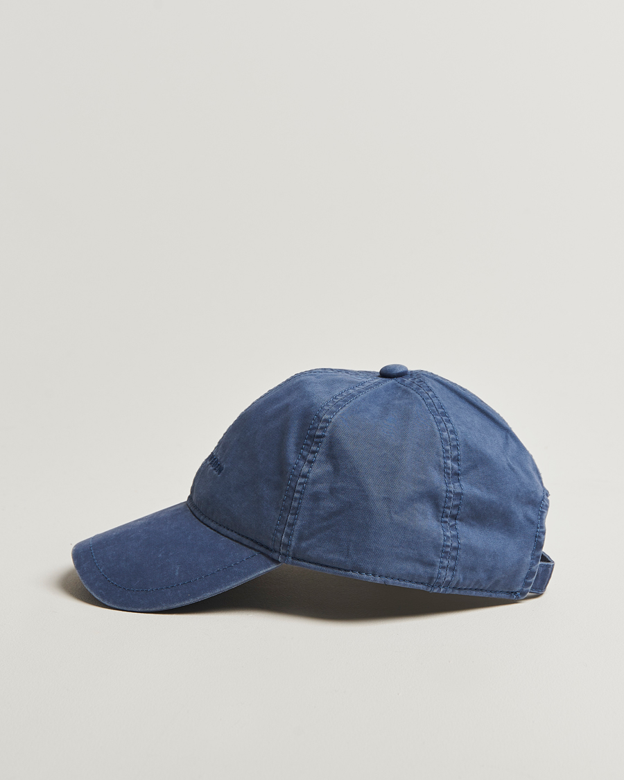 Herren | Tiger of Sweden Hent Washed Logo Cap Bering Sea | Tiger of Sweden | Hent Washed Logo Cap Bering Sea