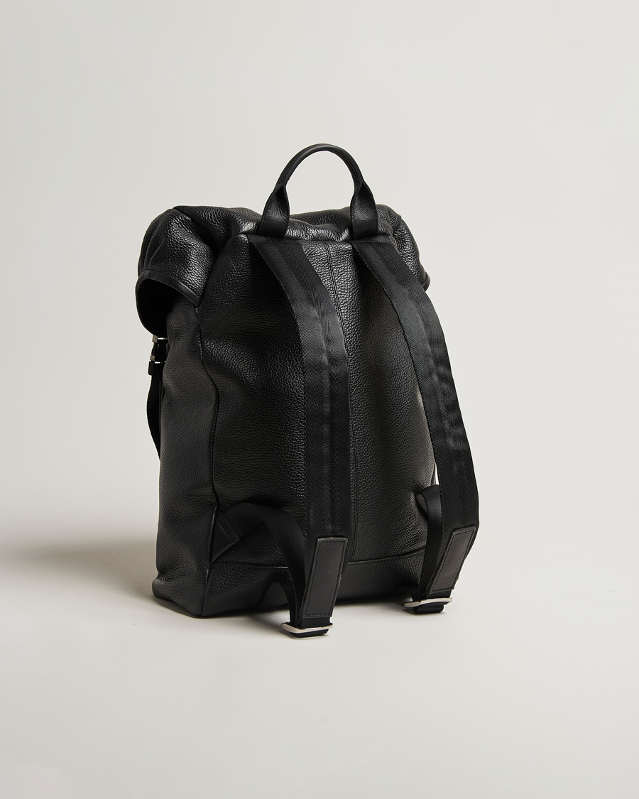 Herren | Tiger of Sweden Baha Leather Backpack Black | Tiger of Sweden | Baha Leather Backpack Black
