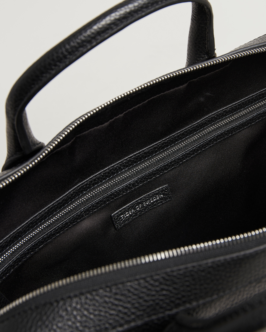 Herren | Tiger of Sweden Beckholmen Leather Briefcase Black | Tiger of Sweden | Beckholmen Leather Briefcase Black