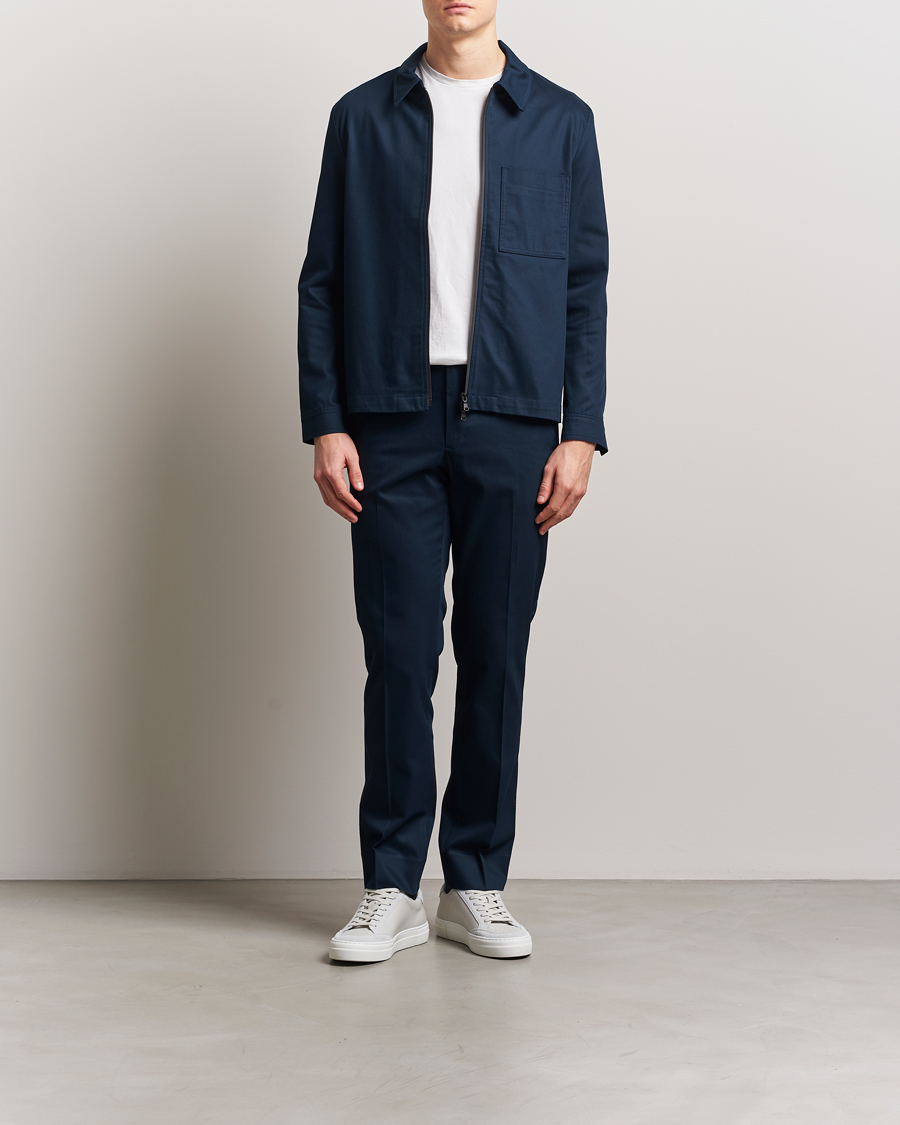 Herren | Hemden | J.Lindeberg | Julius Cotton Twill Overshirt Navy