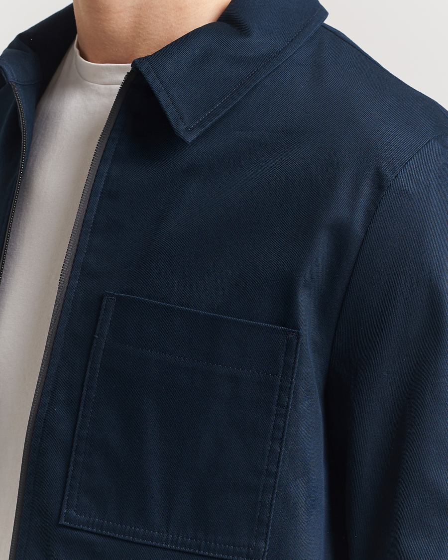 Herren | Hemden | J.Lindeberg | Julius Cotton Twill Overshirt Navy
