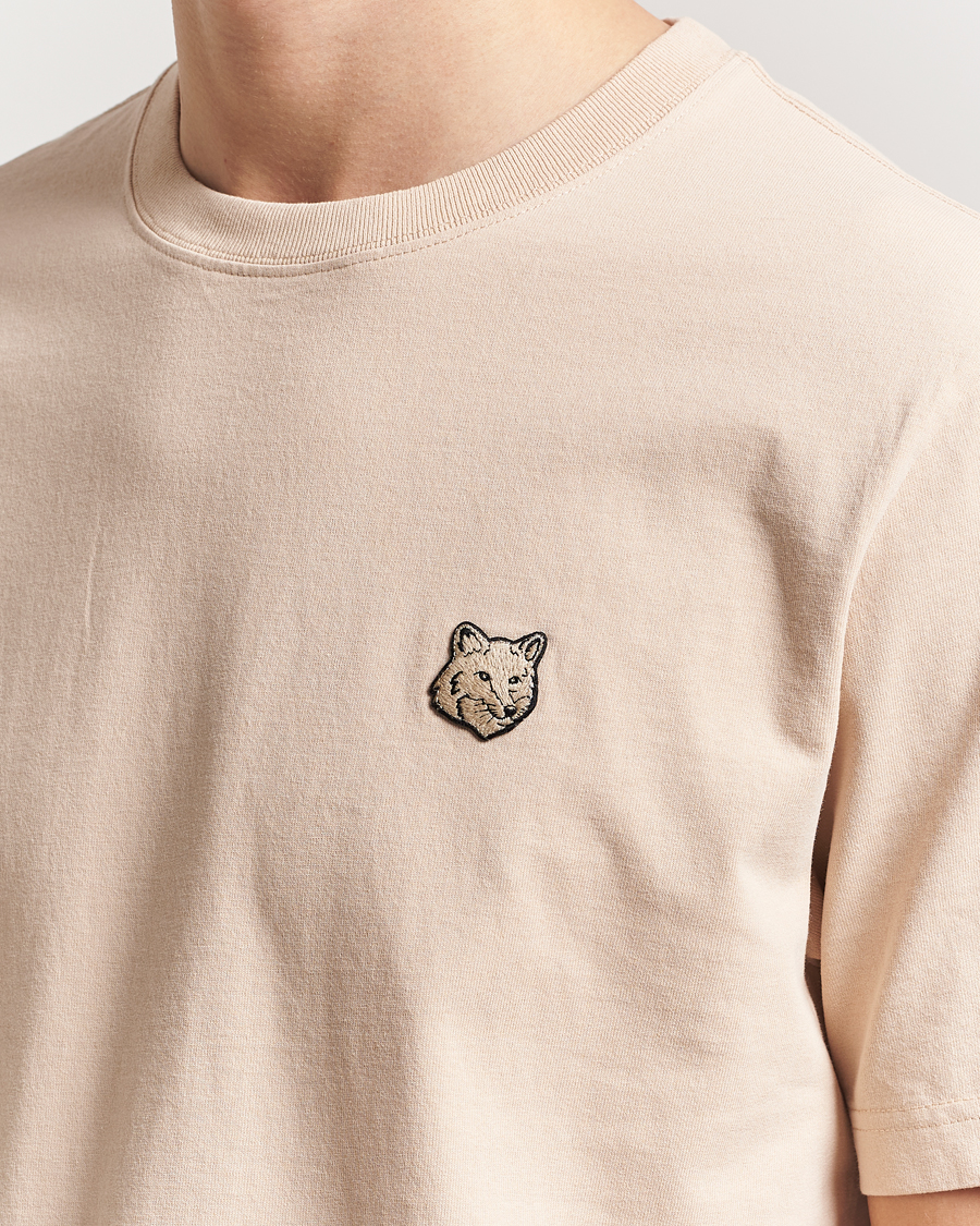 Herren | T-Shirts | Maison Kitsuné | Tonal Fox Head T-Shirt Smoke Beige