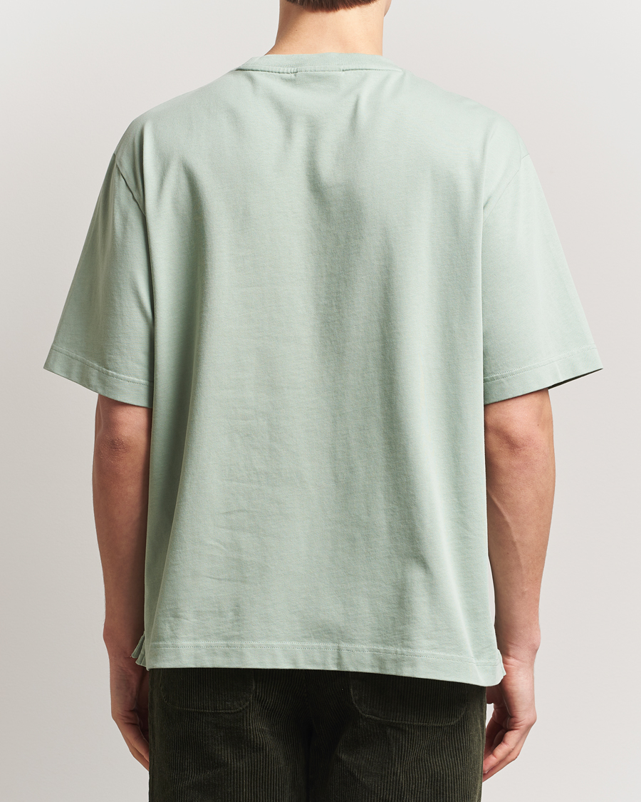 Herren | T-Shirts | Maison Kitsuné | Handwriting Embroidery T-Shirt Vert De Gris