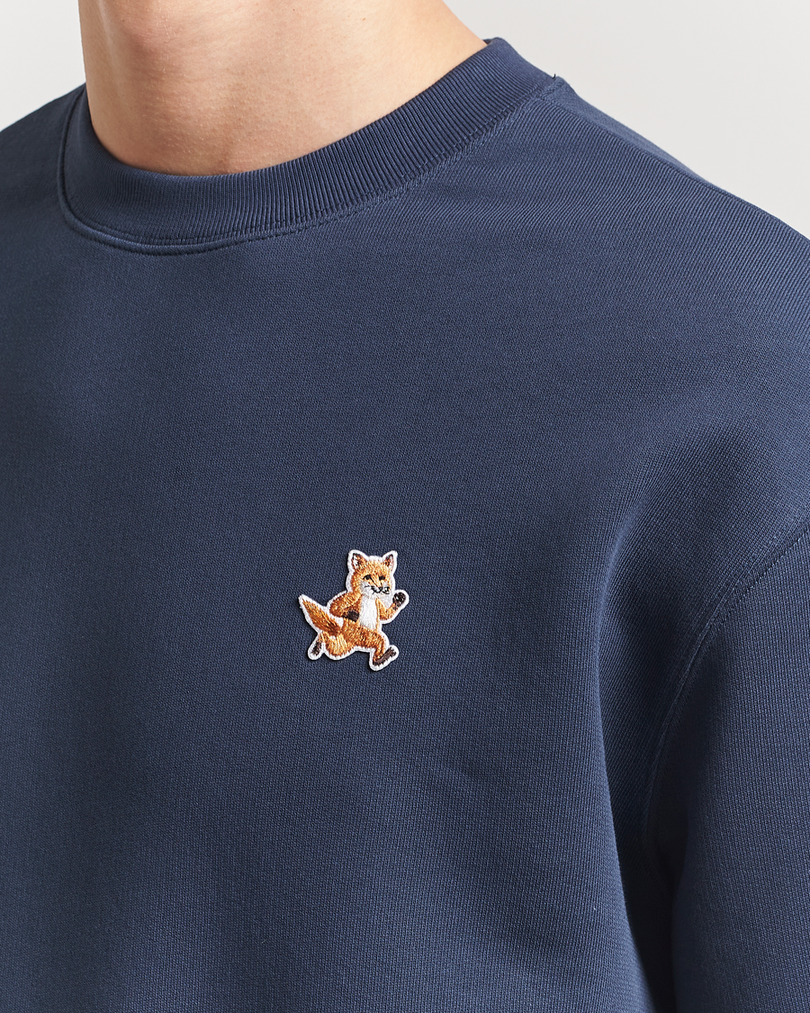Herren | Pullover | Maison Kitsuné | Speedy Fox Sweatshirt Ink Blue