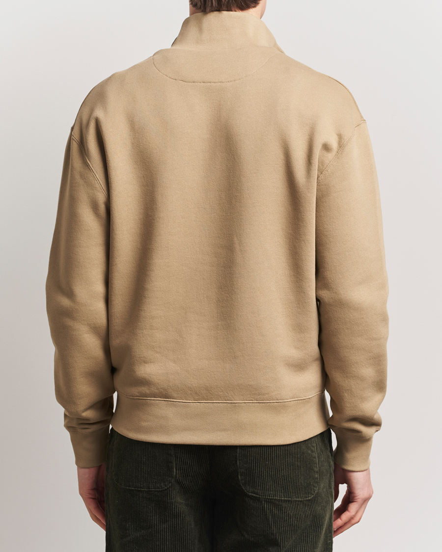 Herren | Pullover | Maison Kitsuné | Tonal Fox Head Half Zip Sweatshirt Cardamon