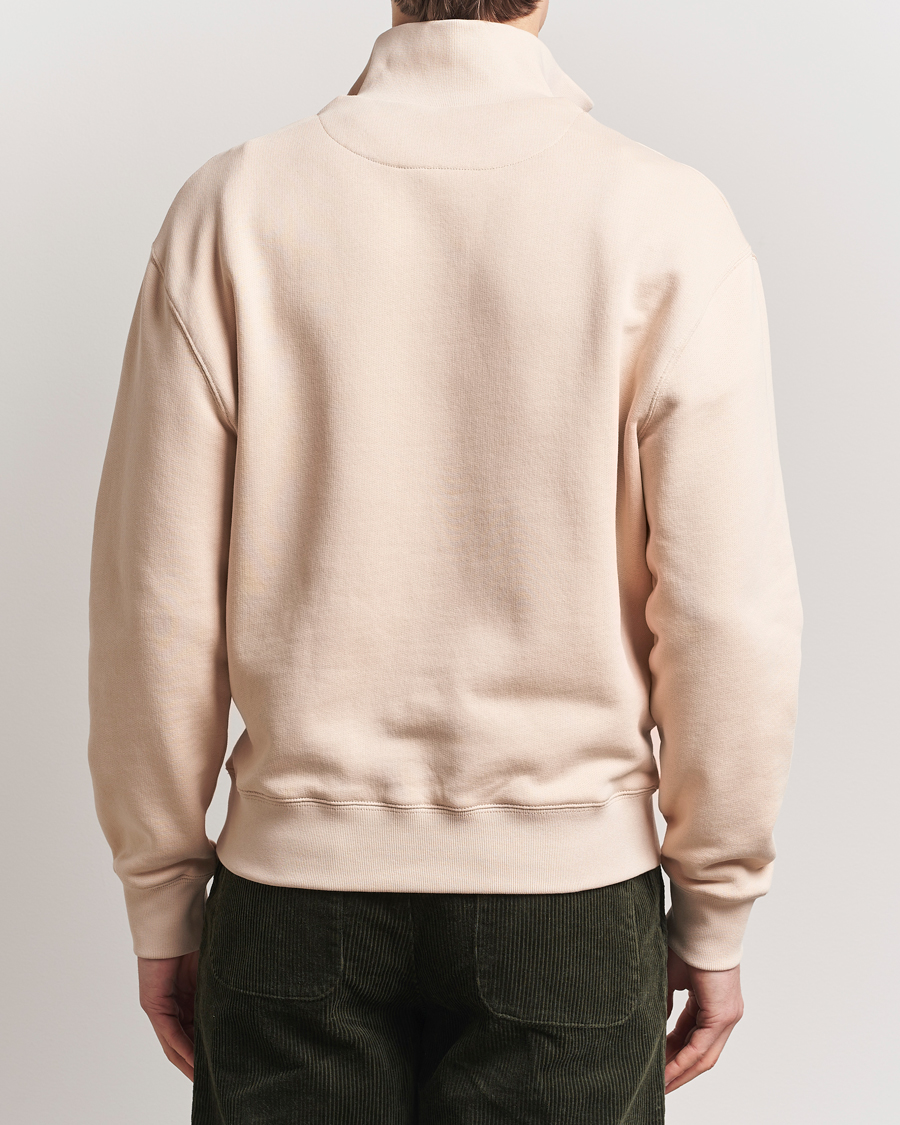 Herren | Pullover | Maison Kitsuné | Tonal Fox Head Half Zip Sweatshirt Smoke Beige