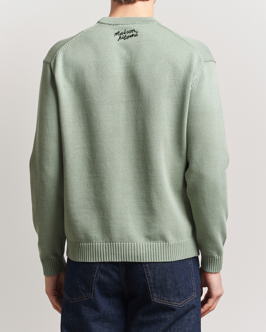 Herren | Pullover | Maison Kitsuné | Dressed Fox Knitted Sweater Vert De Gris