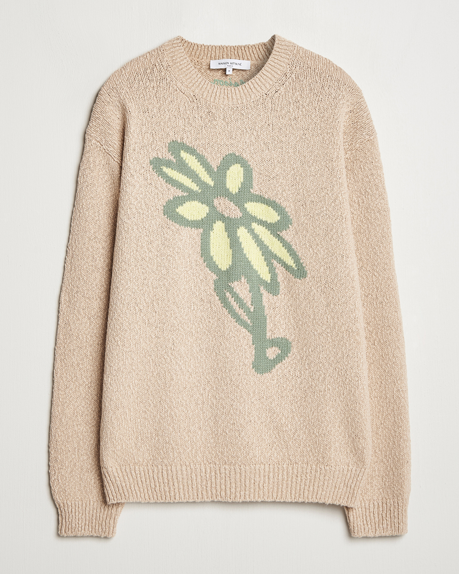 Herren | Pullover | Maison Kitsuné | Abstract Daisy Sweater Dune