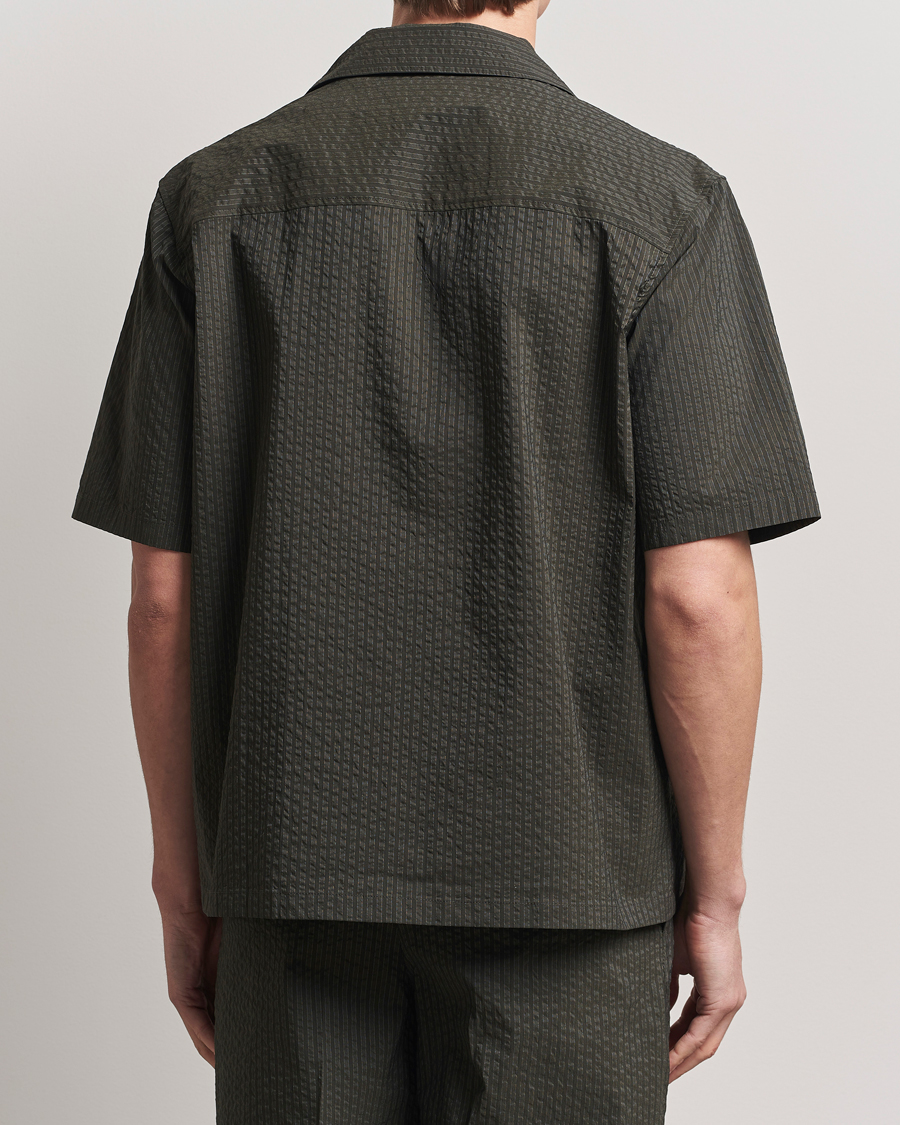 Herren | Hemden | Maison Kitsuné | Resort Seersucker Short Sleeve Shirt Ranger Green
