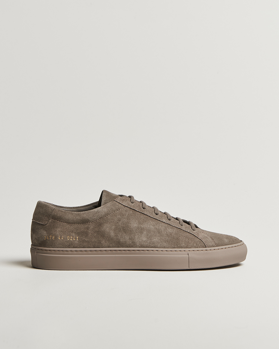 Herren | Common Projects Original Achilles Suede Sneaker Taupe | Common Projects | Original Achilles Suede Sneaker Taupe