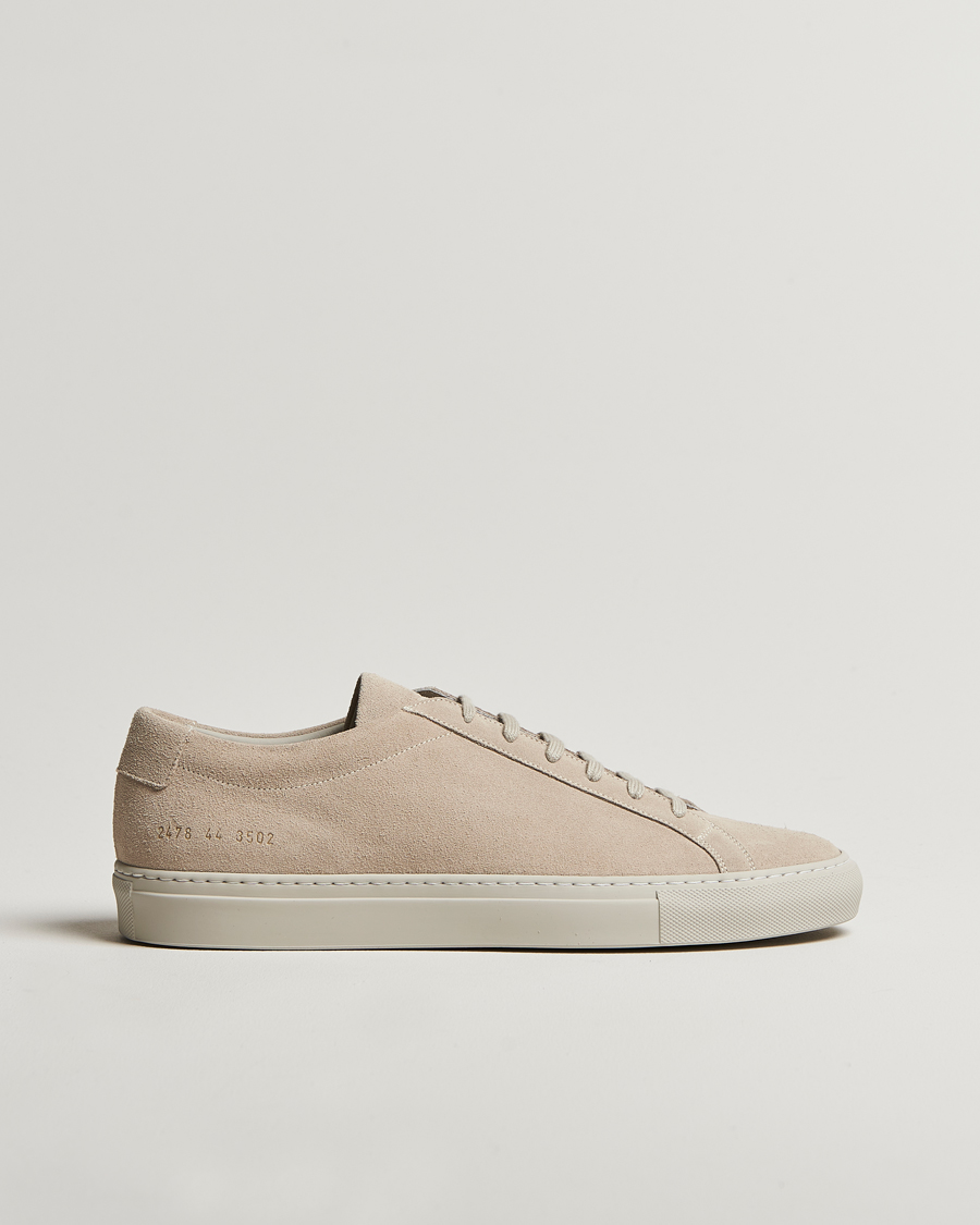 Herren | Common Projects Original Achilles Suede Sneaker Beige | Common Projects | Original Achilles Suede Sneaker Beige