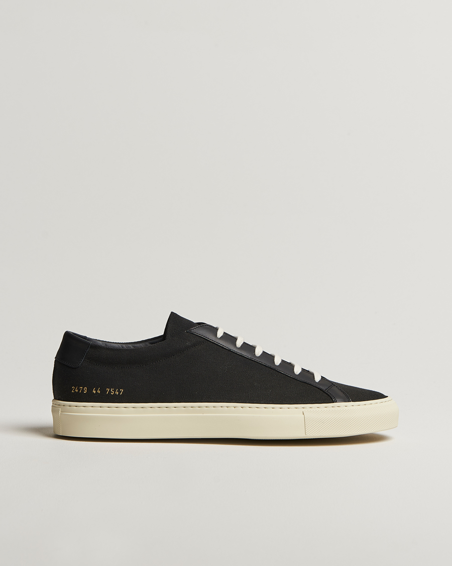 Herren | Common Projects Original Achilles Canvas Sneaker Black | Common Projects | Original Achilles Canvas Sneaker Black