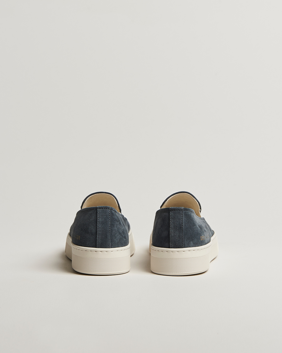 Herren | Common Projects Suede Slip On Sneaker Navy | Common Projects | Suede Slip On Sneaker Navy