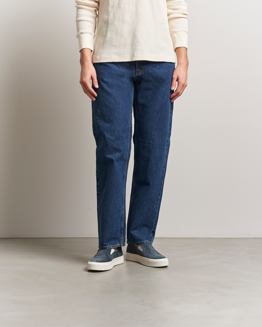 Herren | Common Projects Suede Slip On Sneaker Navy | Common Projects | Suede Slip On Sneaker Navy