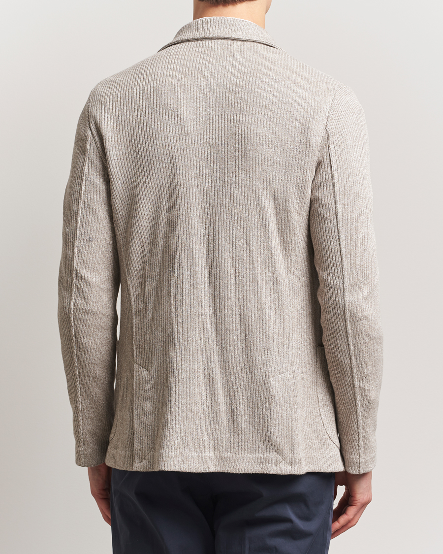 Herren | Sakkos | Gran Sasso | Linen/Cotton Knitted Blazer Beige Melange