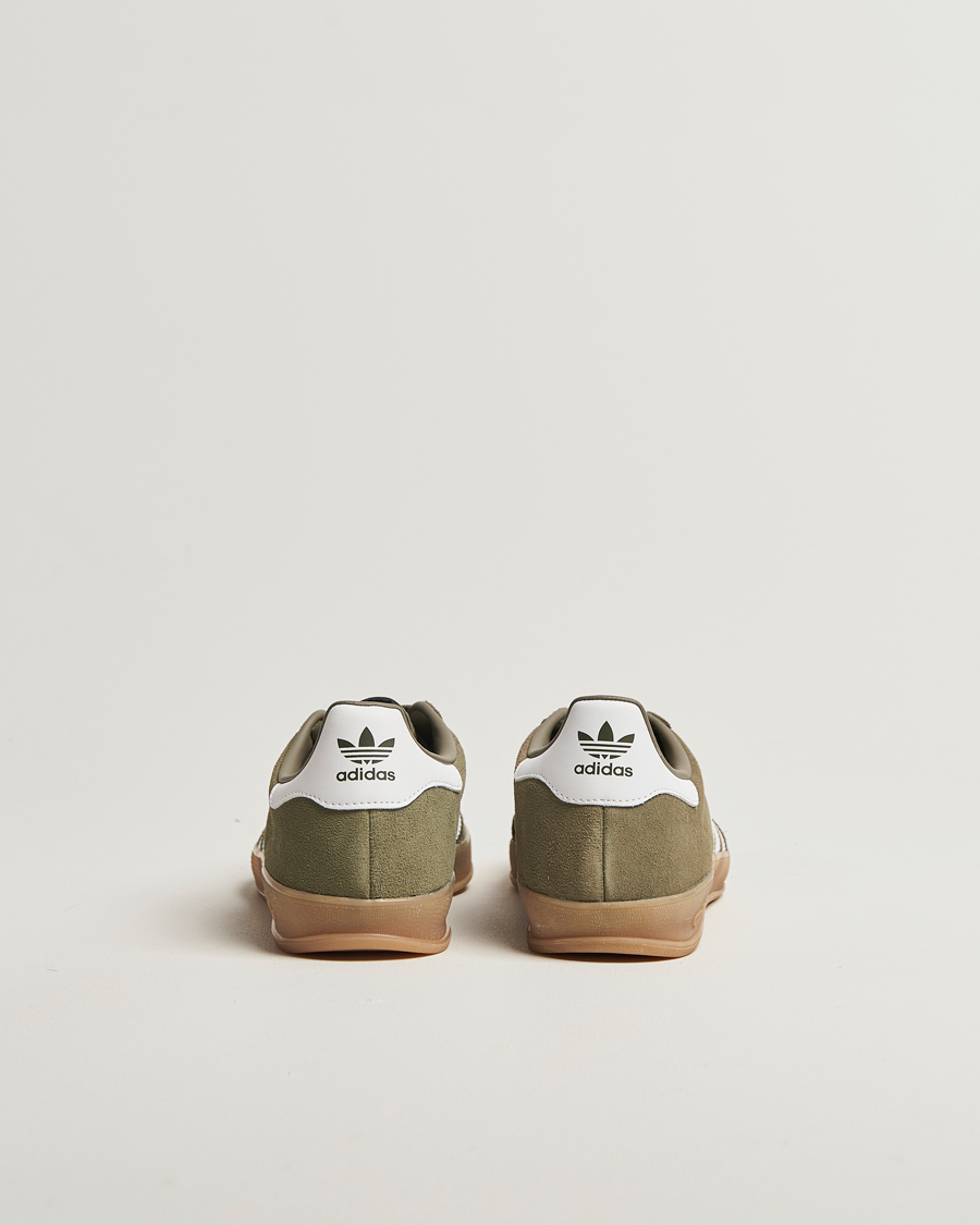 Herren | adidas Originals Gazelle Indoor Sneaker Olive/White | adidas Originals | Gazelle Indoor Sneaker Olive/White