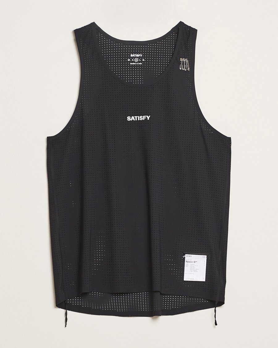Herren | T-Shirts | Satisfy | Space-O Singlet Black