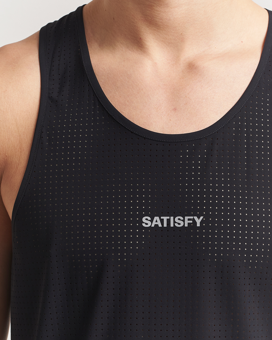 Herren | T-Shirts | Satisfy | Space-O Singlet Black