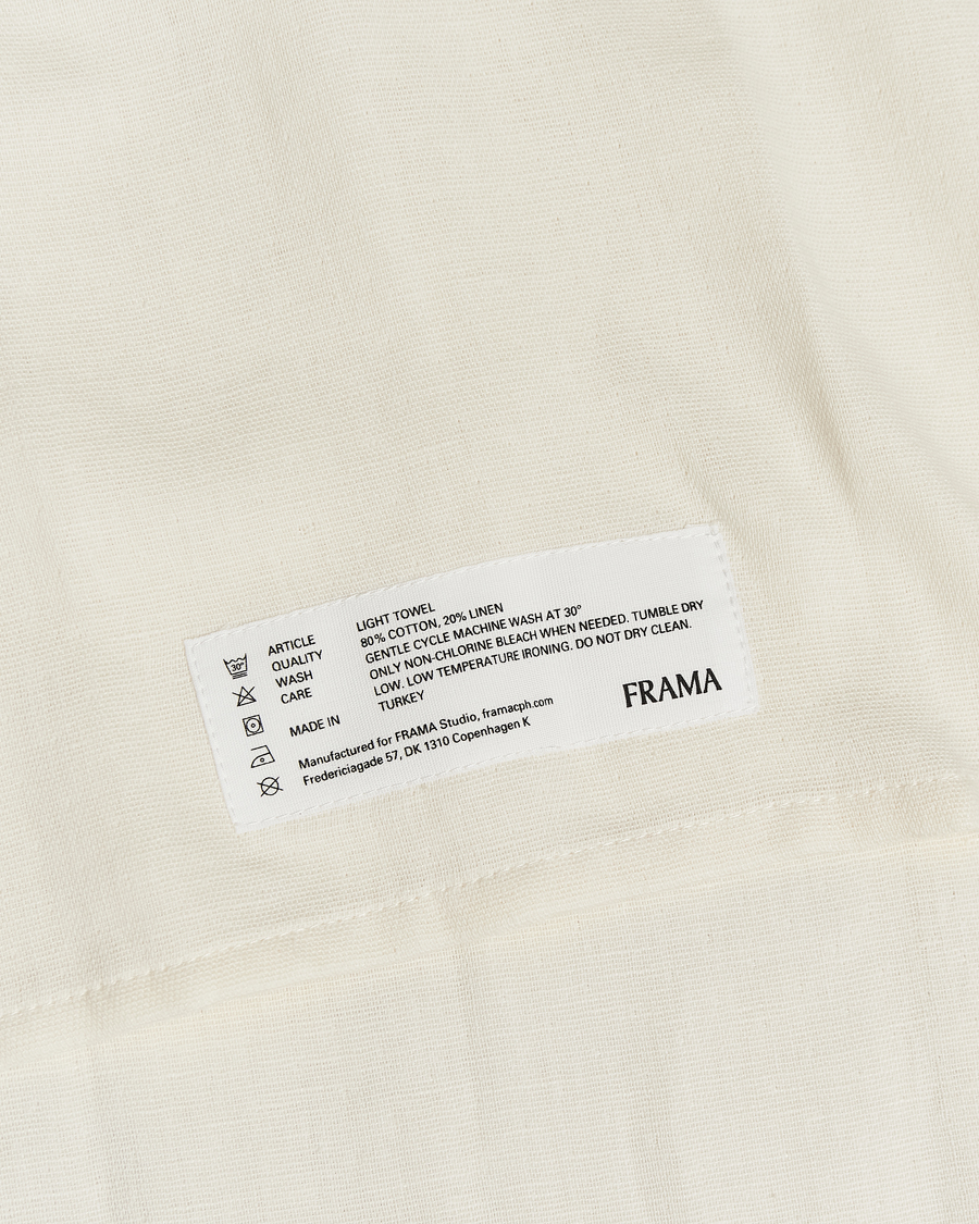 Herren | Textilien | Frama | Light Hand Towel 50x80cm Bone White