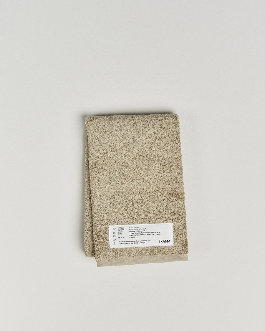 Herren | Textilien | Frama | Heavy Hand Towel 50x80cm Sage Green