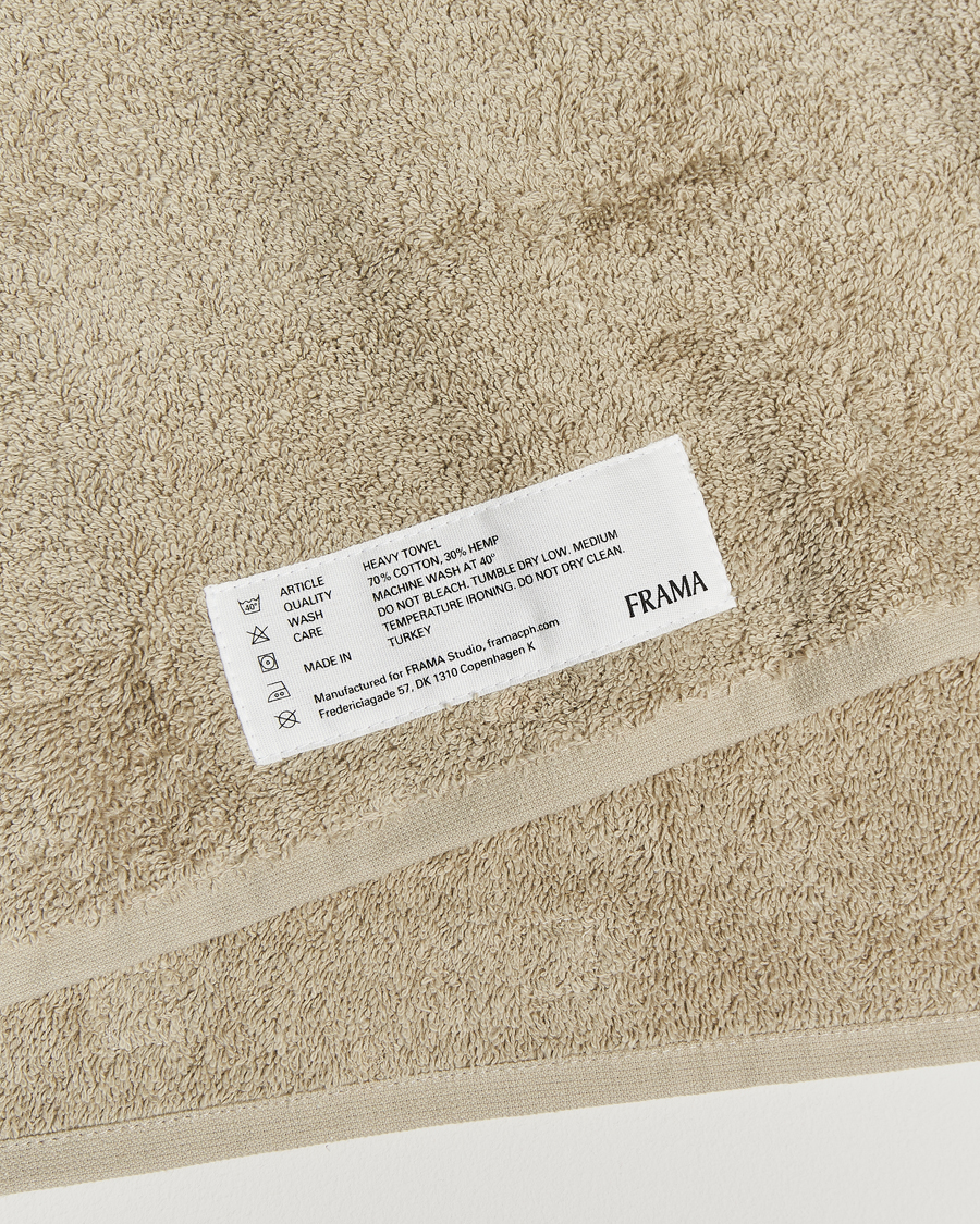 Herren | Textilien | Frama | Heavy Hand Towel 50x80cm Sage Green