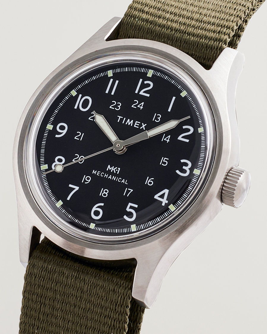 Herren | Timex MK1 Hand Wind 36mm Green Black Dial | Timex | MK1 Hand Wind 36mm Green Black Dial