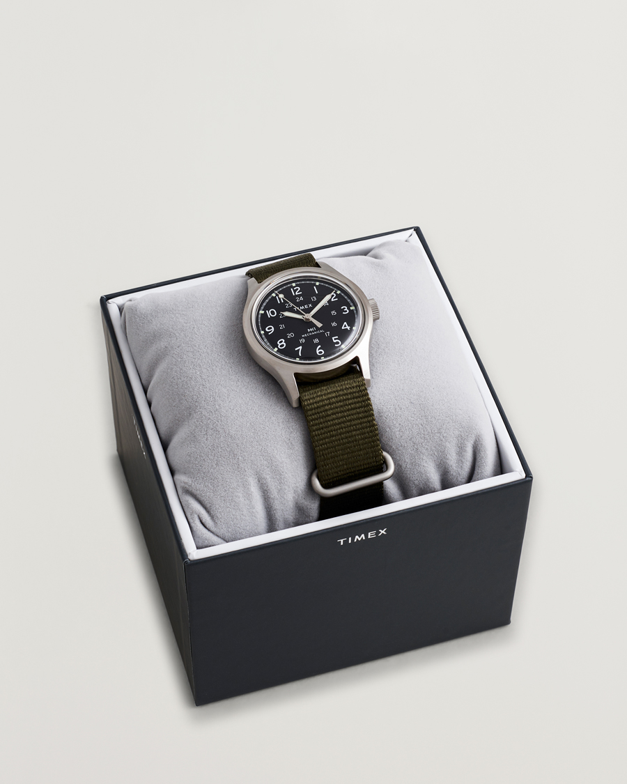 Herren | Timex MK1 Hand Wind 36mm Green Black Dial | Timex | MK1 Hand Wind 36mm Green Black Dial