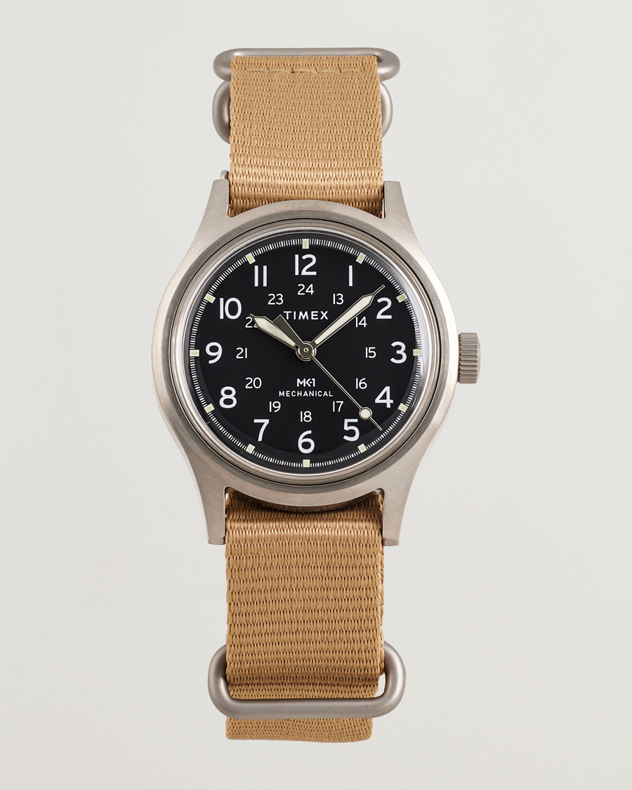 Herren | Timex MK1 Hand Wind 36mm Tan Black Dial | Timex | MK1 Hand Wind 36mm Tan Black Dial