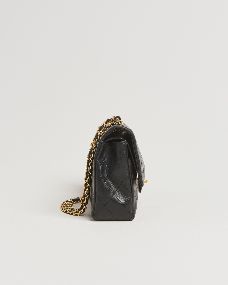 Herren | Chanel Pre-Owned Classic Medium Double Flap Bag Lambskin Black  | Chanel Pre-Owned | Classic Medium Double Flap Bag Lambskin Black 