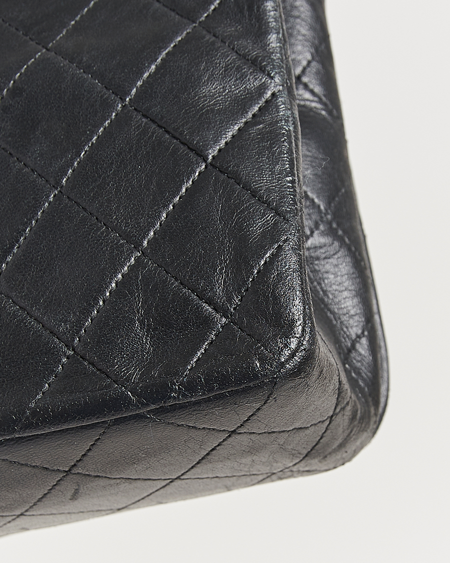 Herren | Chanel Pre-Owned Classic Single Flap Bag Lambskin Black | Chanel Pre-Owned | Classic Single Flap Bag Lambskin Black