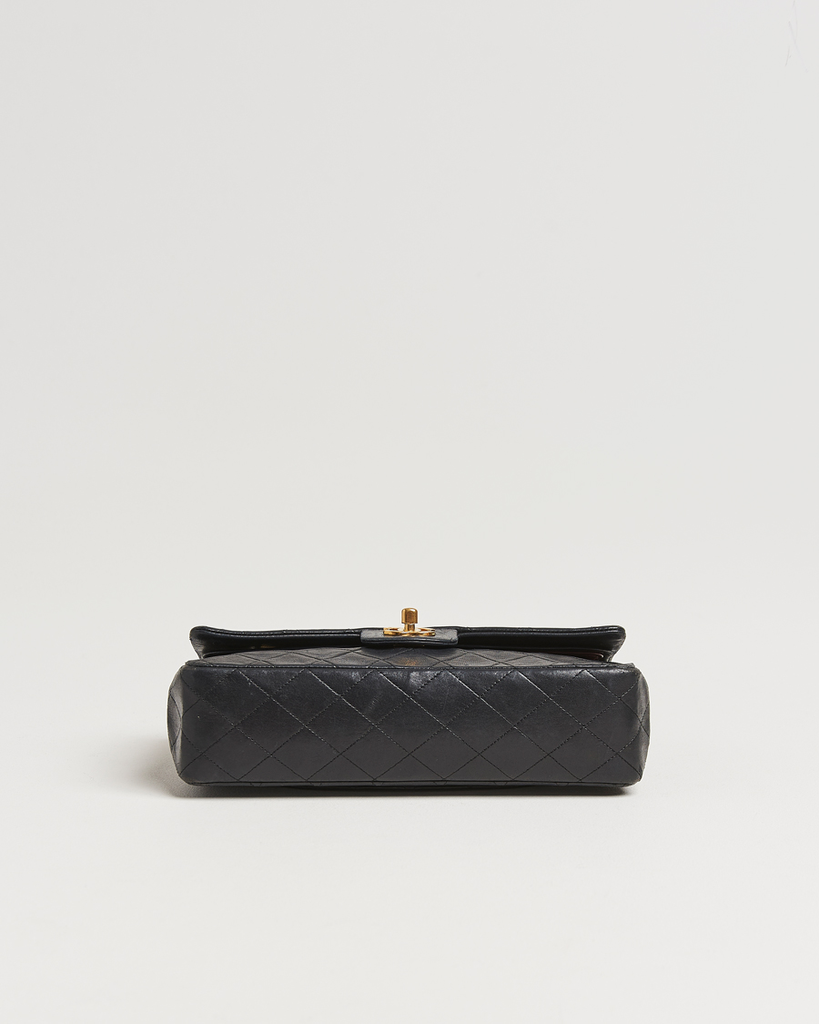 Herren | Chanel Pre-Owned Classic Medium Double Flap Bag Lambskin Black  | Chanel Pre-Owned | Classic Medium Double Flap Bag Lambskin Black 