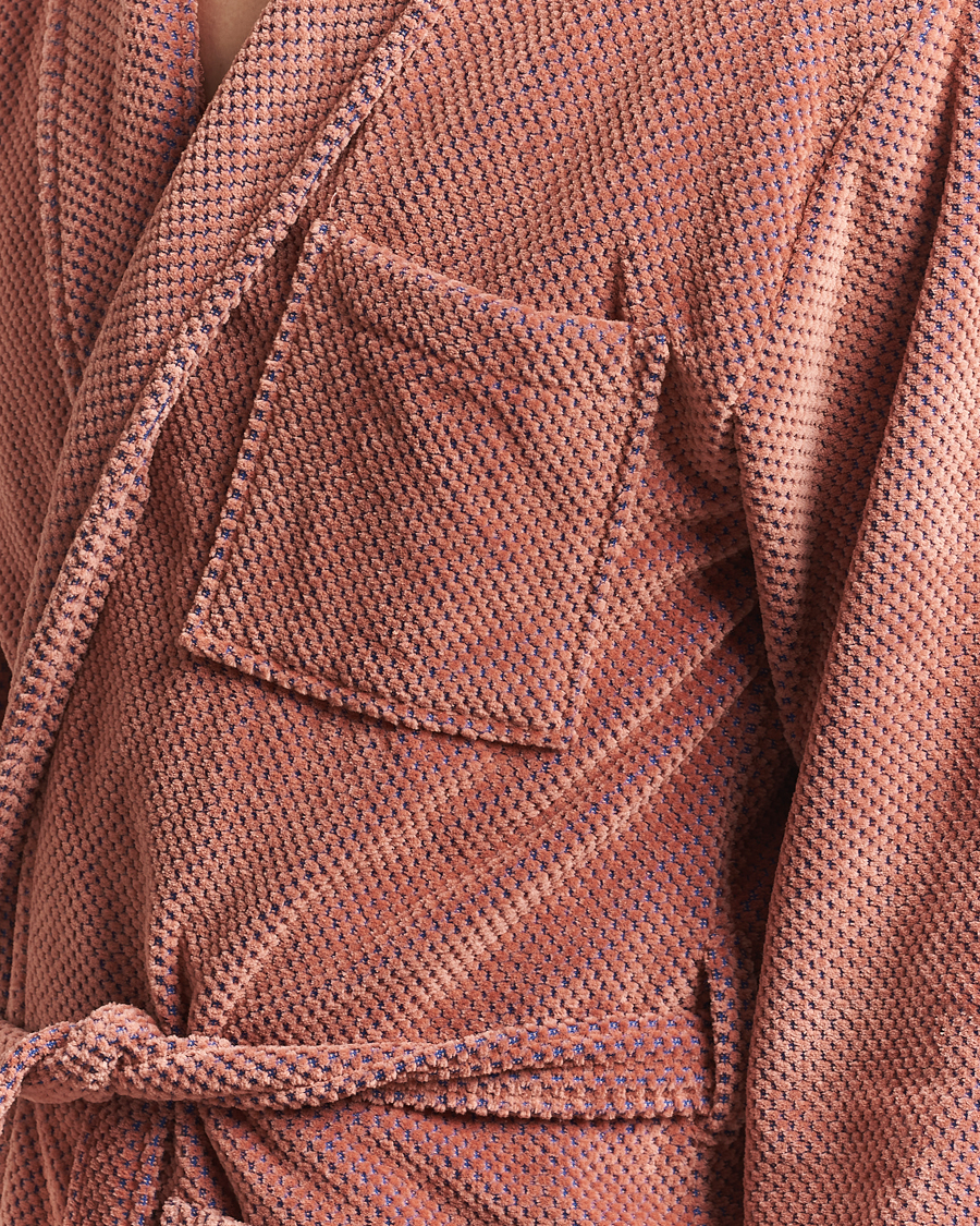 Herren | OAS Velour Long Robe Roza | OAS | Velour Long Robe Roza