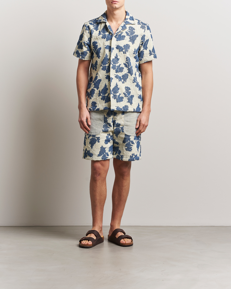 Herren | Hemden | OAS | Short Sleeve Cuba Terry Shirt Sail Contrast