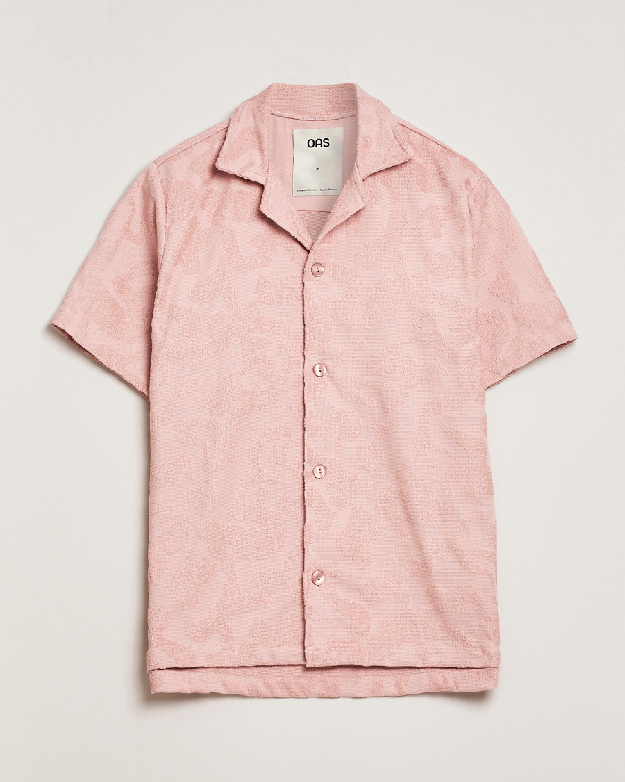 Herren | Hemden | OAS | Short Sleeve Cuba Terry Shirt Blush Puzzlotec