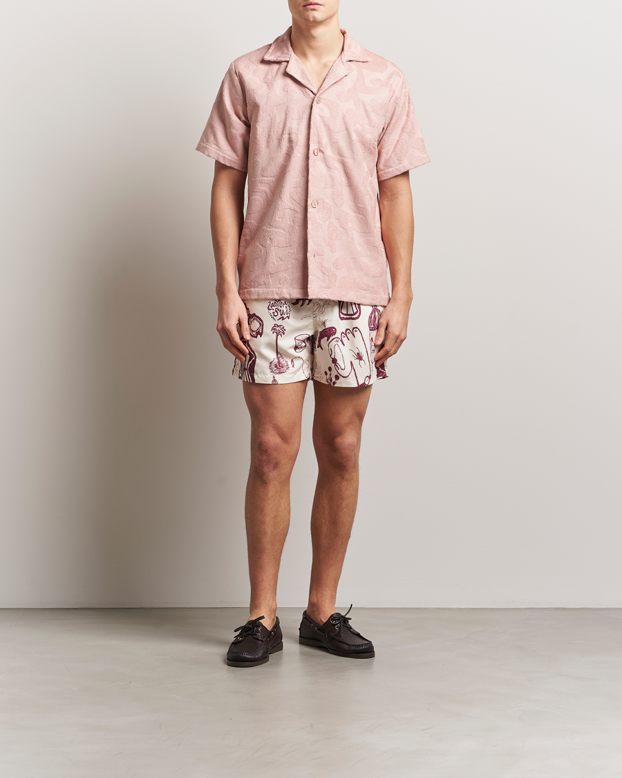 Herren | Hemden | OAS | Short Sleeve Cuba Terry Shirt Blush Puzzlotec