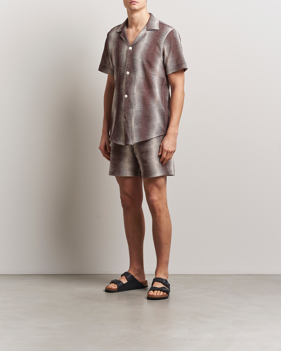Herren | Shorts | OAS | Cotton Net Shorts Merlot Echo