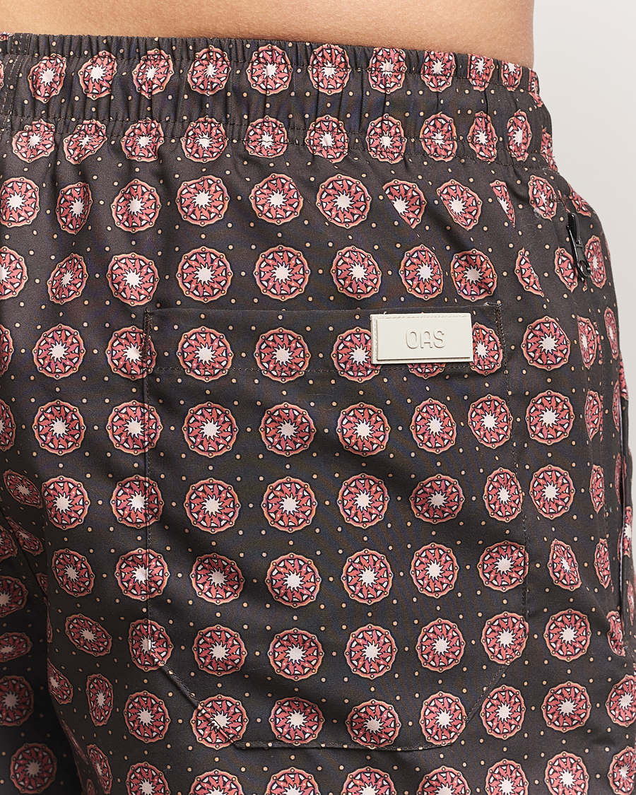 Herren | Badehosen | OAS | Printed Swimshorts Coffe Lumo