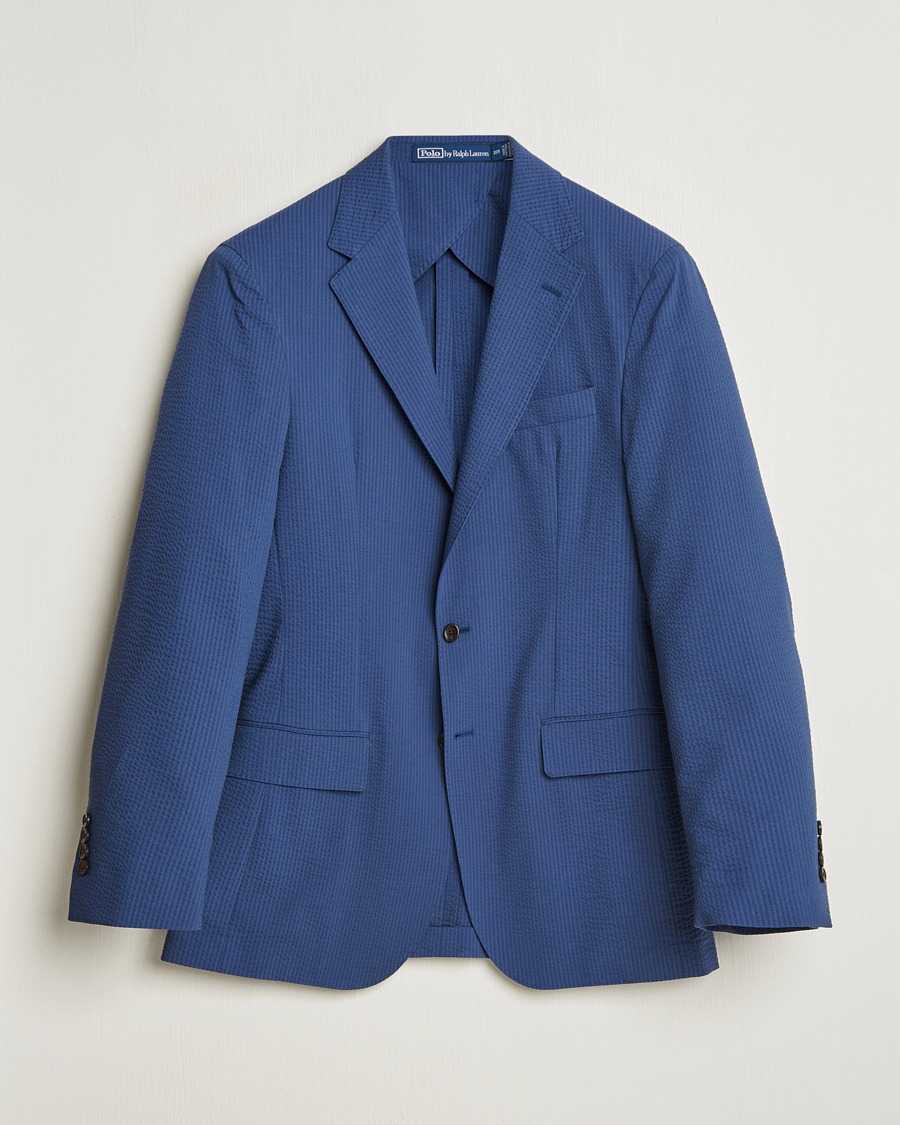 Herren | Sakkos | Polo Ralph Lauren | Seersucker Sportcoat Blue Sea