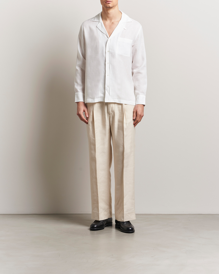 Herren | Hemden | Lardini | Paul Linen Resort Shirt White
